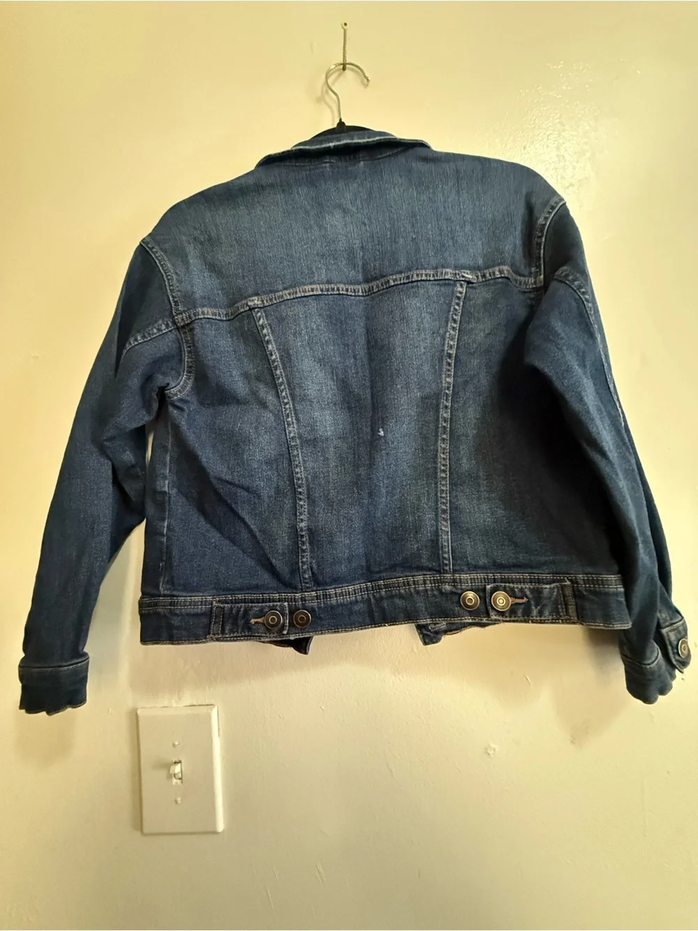 Wonder Nation Toddler Boy Stretch Denim Jacket, Dk Wash Size 12M,2T, 3T